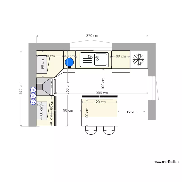 CUISINE 1 3. Plan de CUISINE 1 3. Plan de
