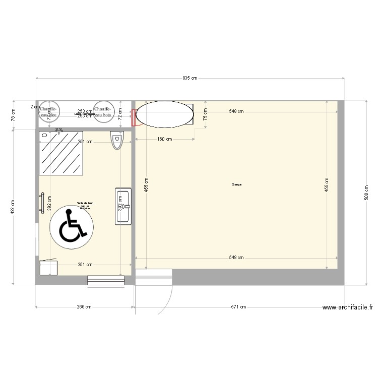 salle de bain 2. Plan de 0 pièce et 0 m2