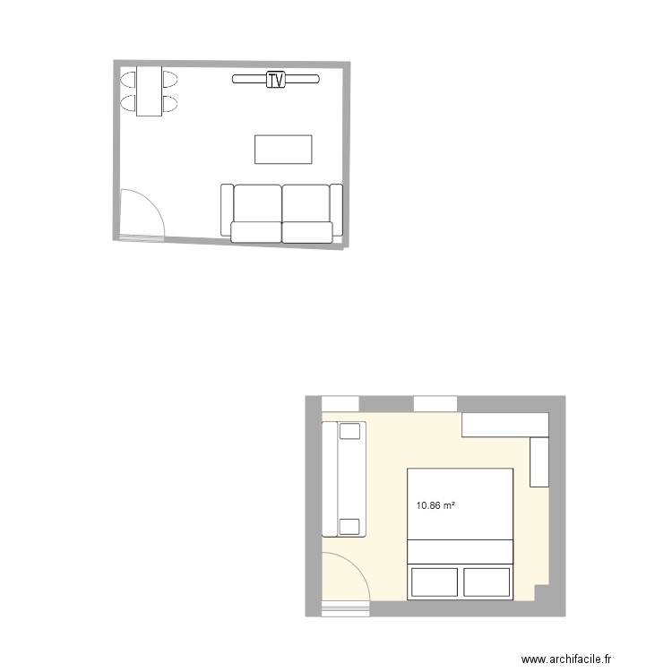 plan sejour. Plan de 0 pièce et 0 m2