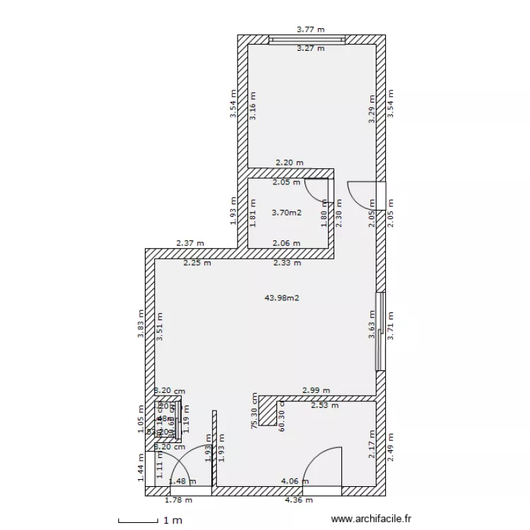 79 ave Pont de Creteil - vierge. Plan de 