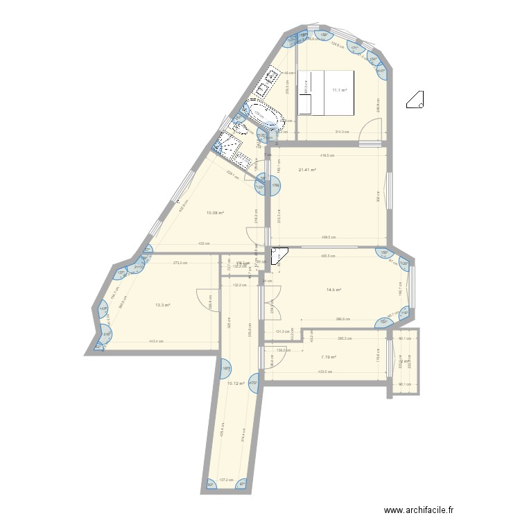 tolbiac 13eme  modifié corrigé essai 1. Plan de 0 pièce et 0 m2