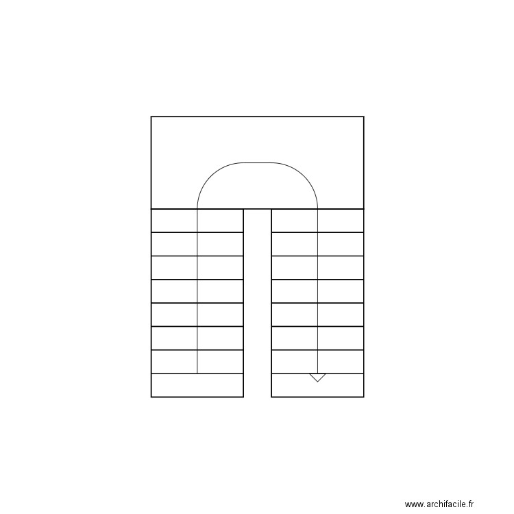 Costanzo escalier existant. Plan de 0 pièce et 0 m2