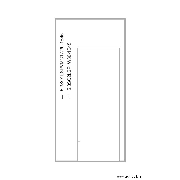 wall 30 1 flat bathroom plugs X 3. Plan de 1 pièce et 27 m2