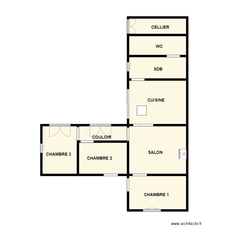 WEILL. Plan de 9 pièces et 47 m2