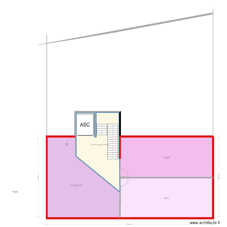 2ème etage tarascon bis. Plan de 4 pièces et 182 m2