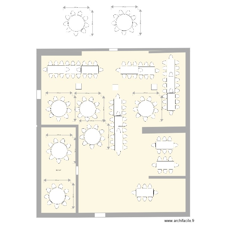 Grange mariage. Plan de 0 pièce et 0 m2