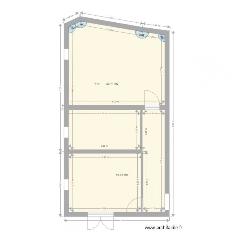 etage vrai cote test 3. Plan de 0 pièce et 0 m2