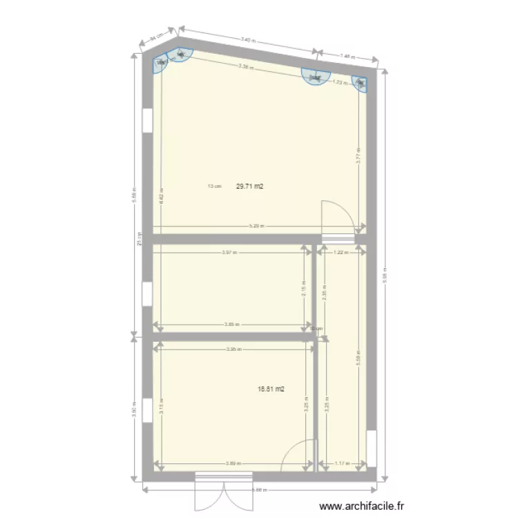 etage vrai cote test 3. Plan de 