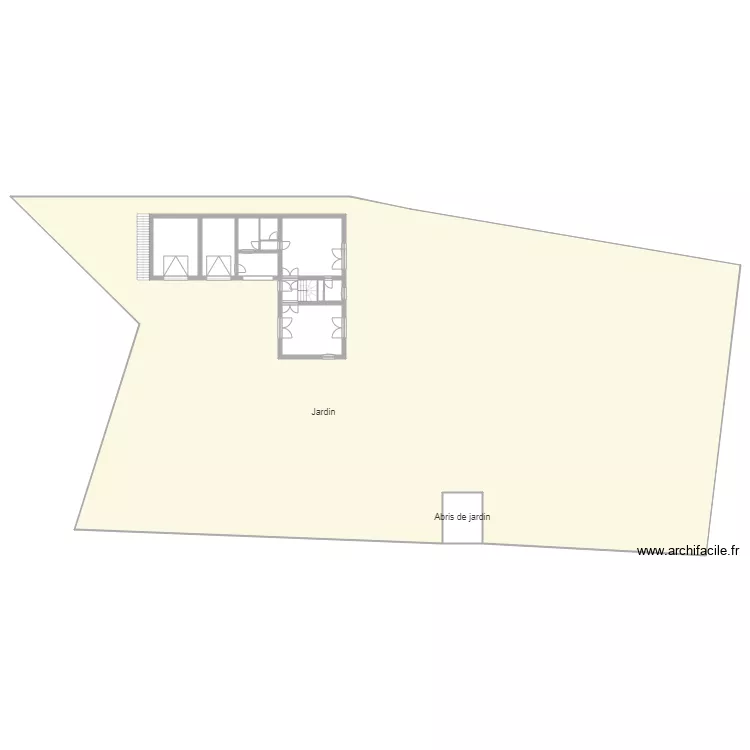 Macieira niv 1 avec terrain . Plan de 