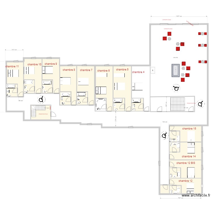 calluna 1er étage TRAVAUX. Plan de 0 pièce et 0 m2