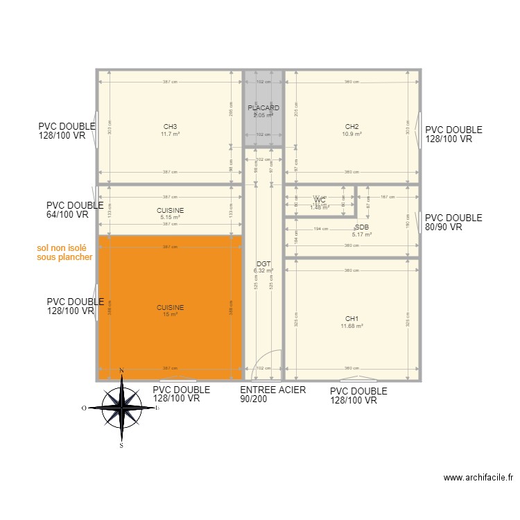 BUISINE. Plan de 0 pièce et 0 m2