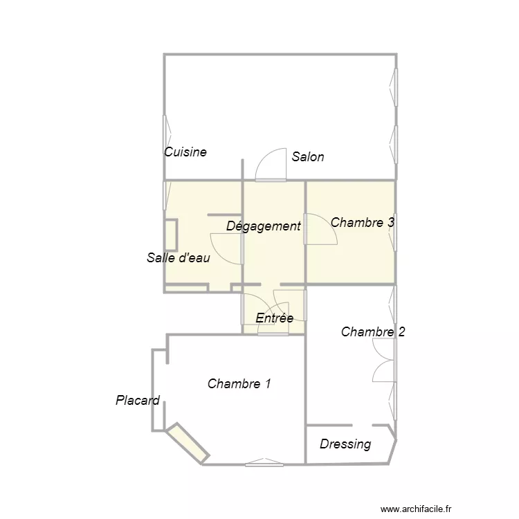 Croquis CAVAILLES t'. Plan de 