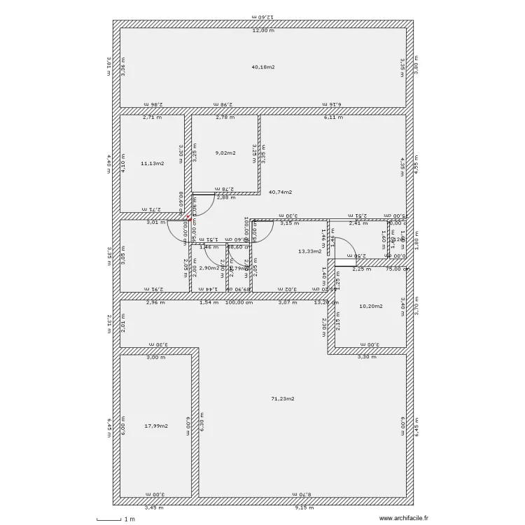 Oriane ascenseur droite interieur. Plan de Oriane ascenseur droite interieur. Plan de