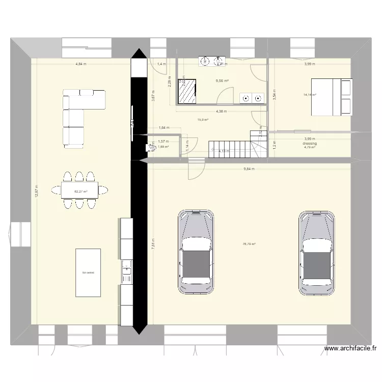 maison. Plan de maison. Plan de