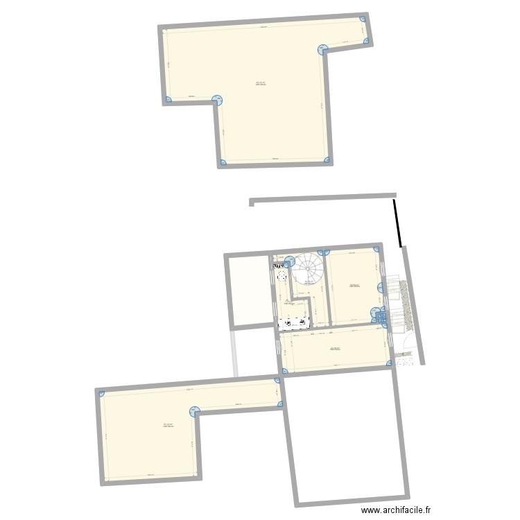 Cadastre_Gouv_taupin_modif_ABf1. Plan de 21 pièces et 654 m2