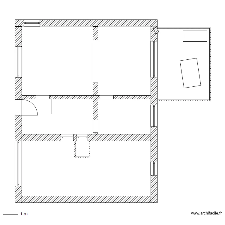 Rez-de-chaus&eacute;e M. Plan de 