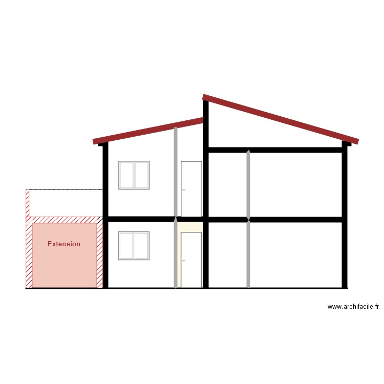 Coupe 3. Plan de 0 pièce et 0 m2