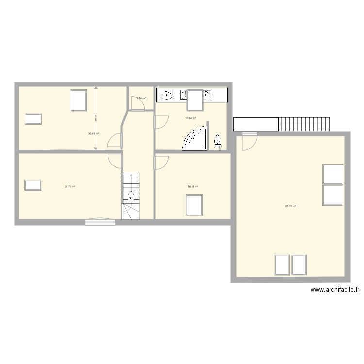 premier aulnes complet. Plan de 0 pièce et 0 m2