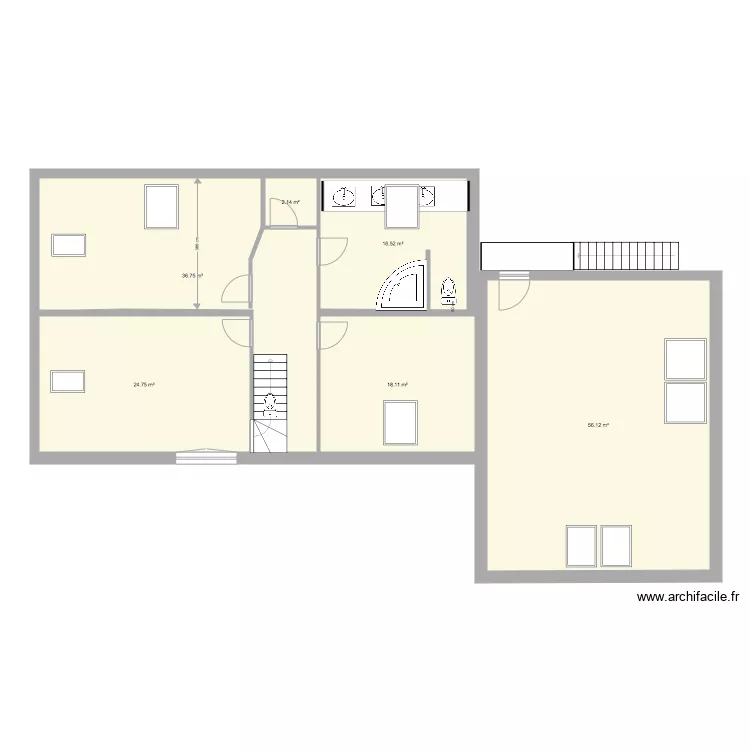 premier aulnes complet. Plan de 