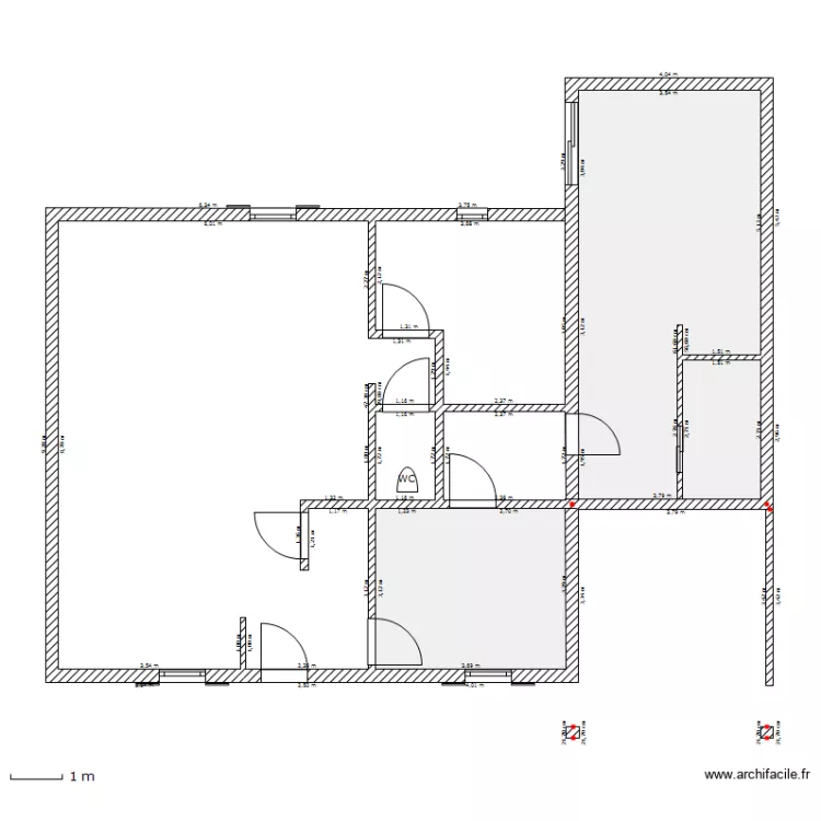 PREVISION CH LAVERIE AV MODIF INTERIEUR. Plan de PREVISION CH LAVERIE AV MODIF INTERIEUR. Plan de