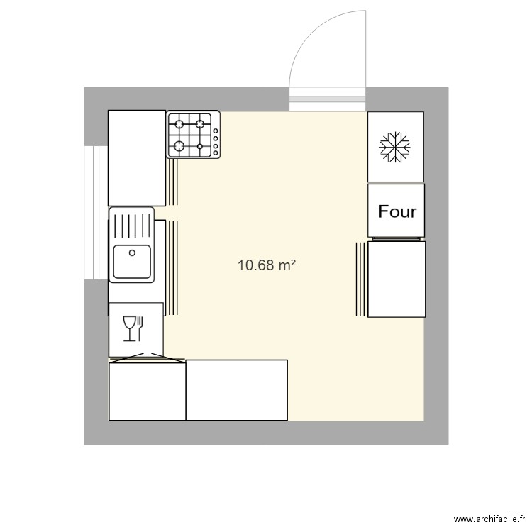 Cuisine SOUBISE. Plan de 0 pièce et 0 m2