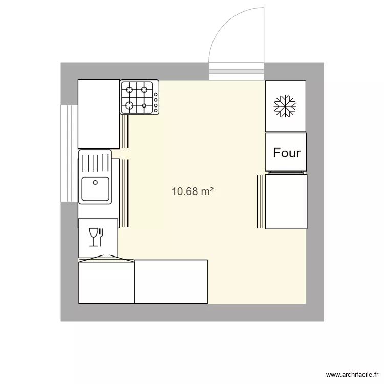 Cuisine SOUBISE. Plan de 