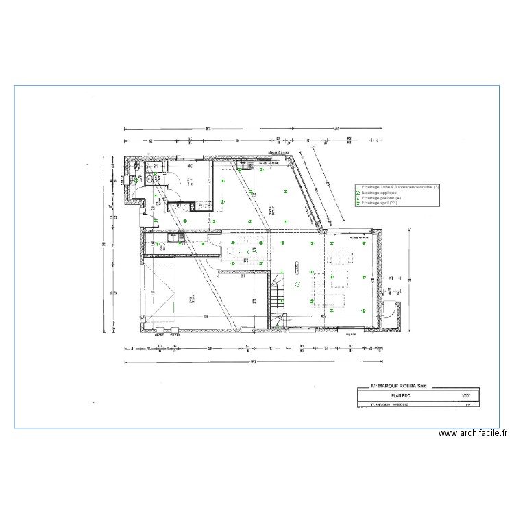 plan électrique MMAROUF RDC . Plan de 0 pièce et 0 m2