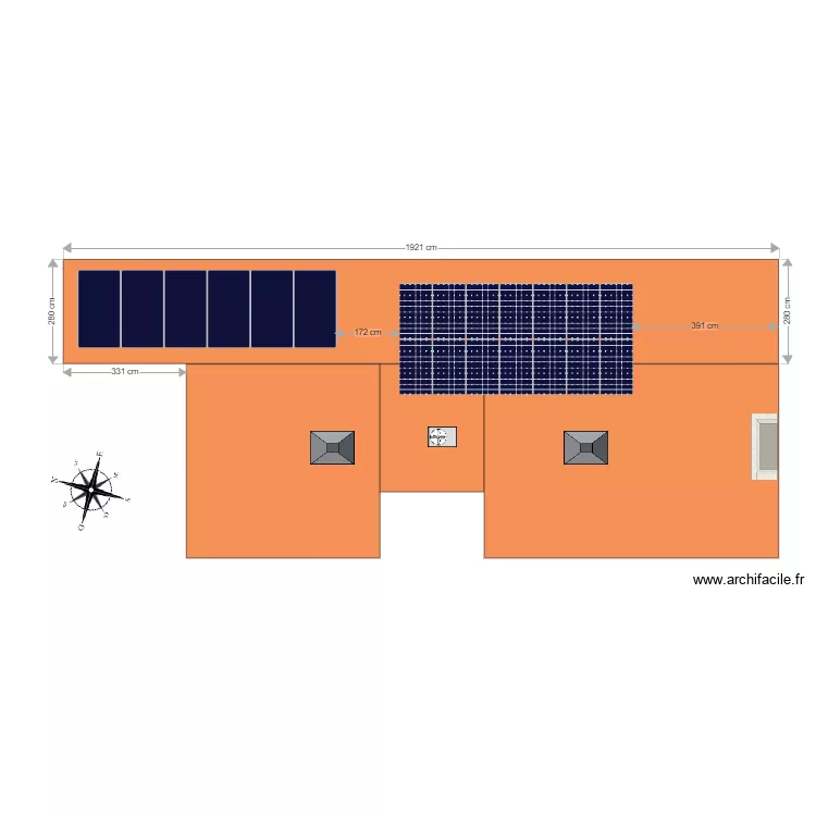 CALEPINAGE M. JANUEL. Plan de 