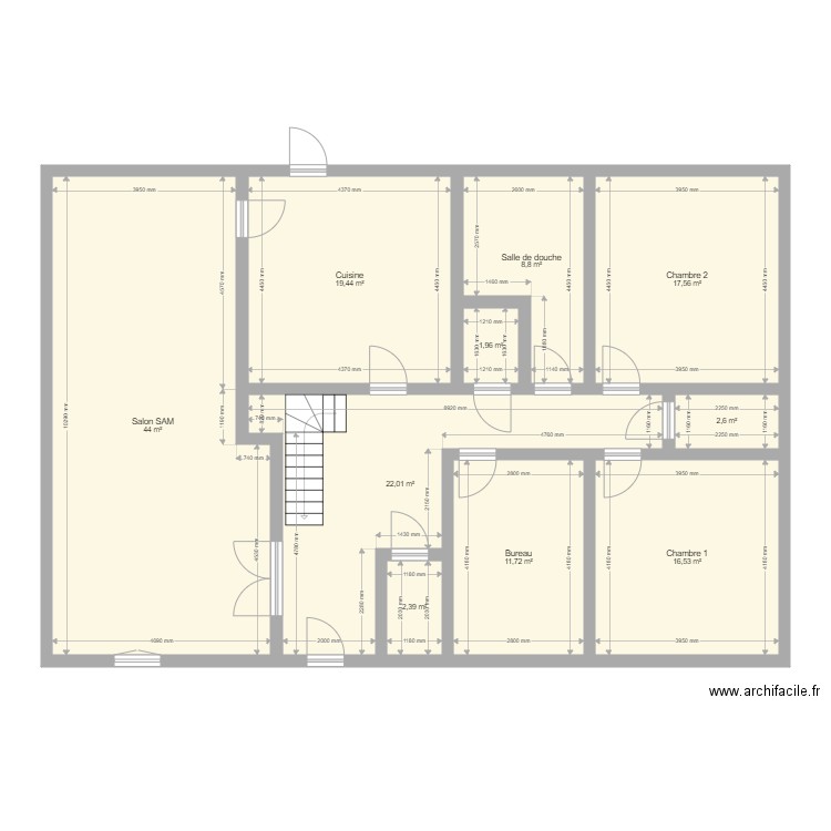 Maison projet. Plan de 0 pièce et 0 m2