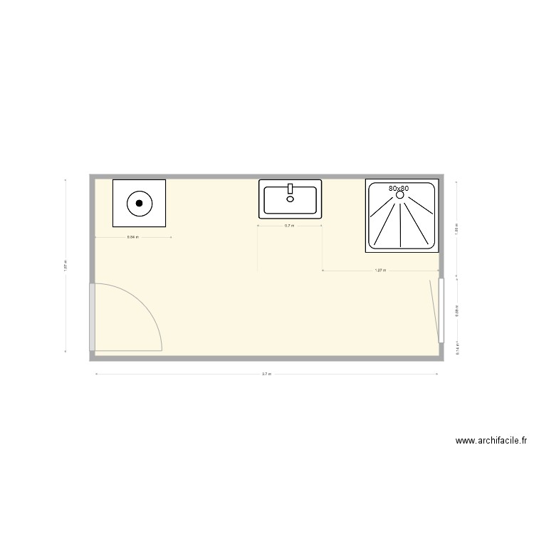 LEDUC Existant. Plan de 0 pièce et 0 m2