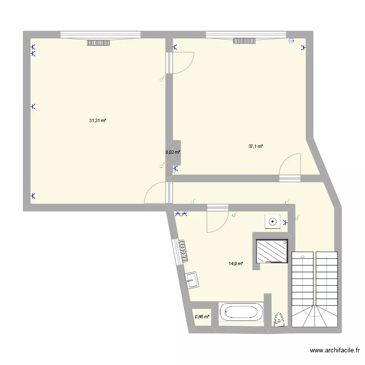 Etage 1. Plan de 