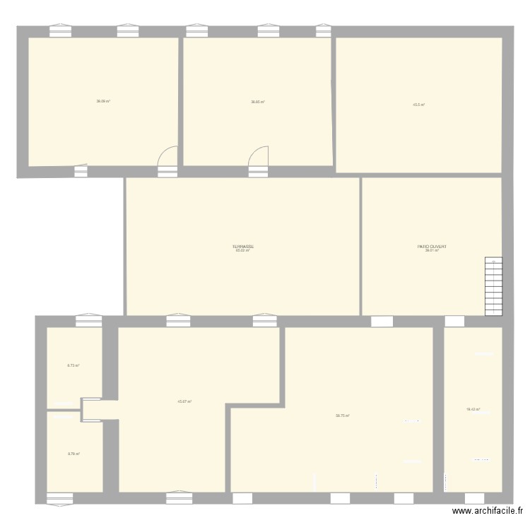 2 ème etage AVEC 6 appartements 20 oct 2020. Plan de 0 pièce et 0 m2