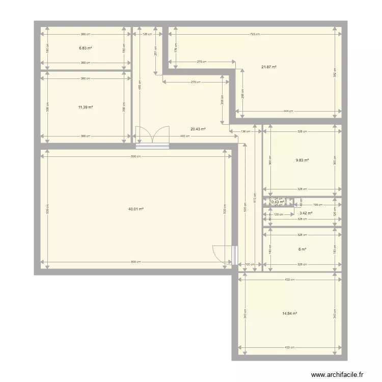 chatelaine origine. Plan de 