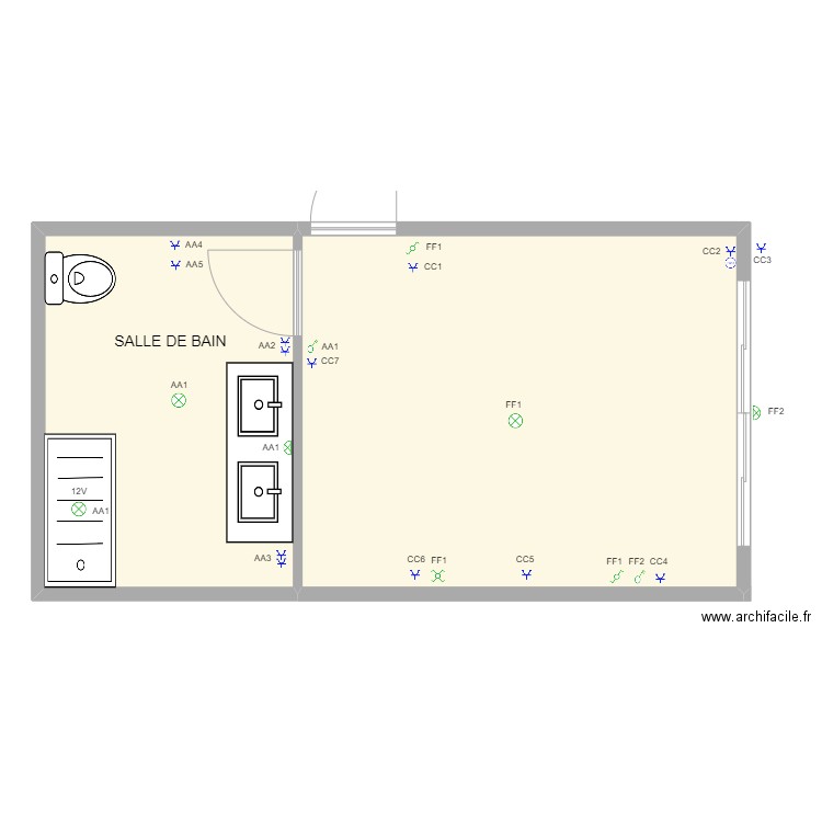 anto1. Plan de 2 pièces et 167 m2