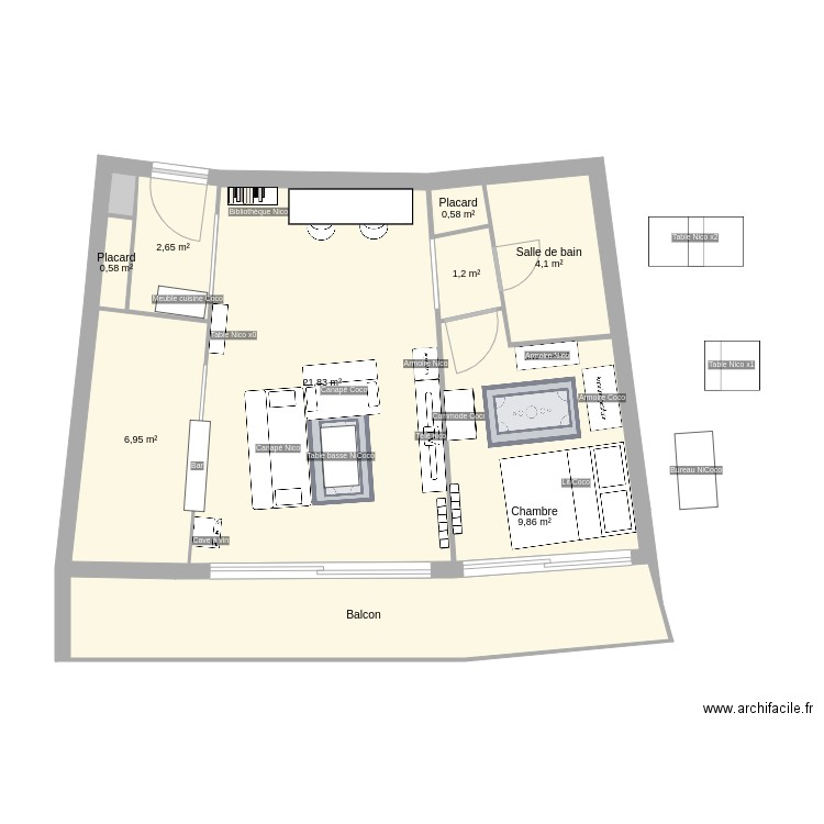 Proposition Nicoco. Plan de 0 pièce et 0 m2