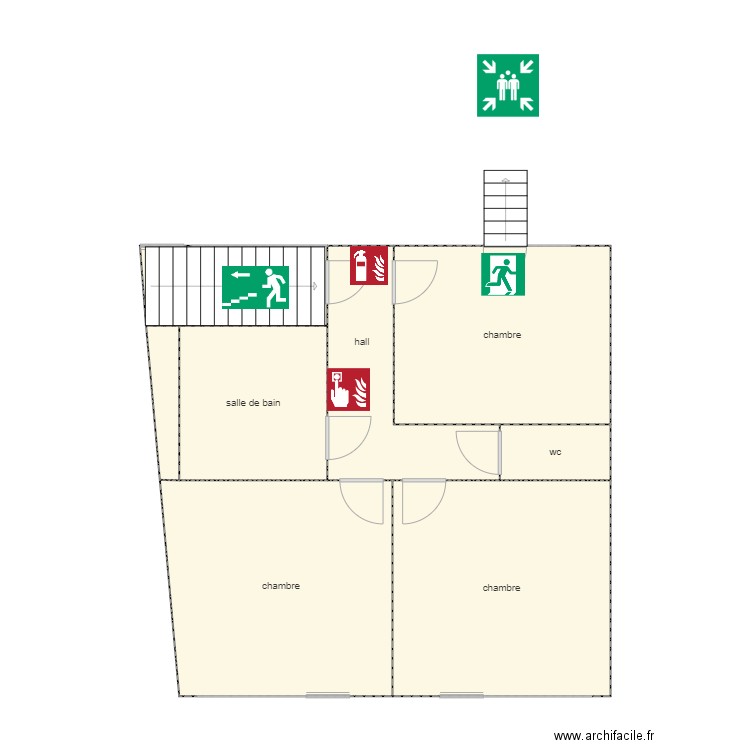 2eme etage dottignie. Plan de 0 pièce et 0 m2