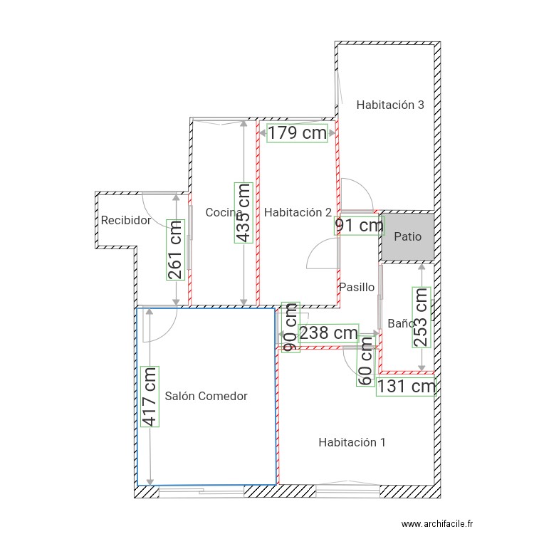 Vivienda. Plan de 0 pièce et 0 m2