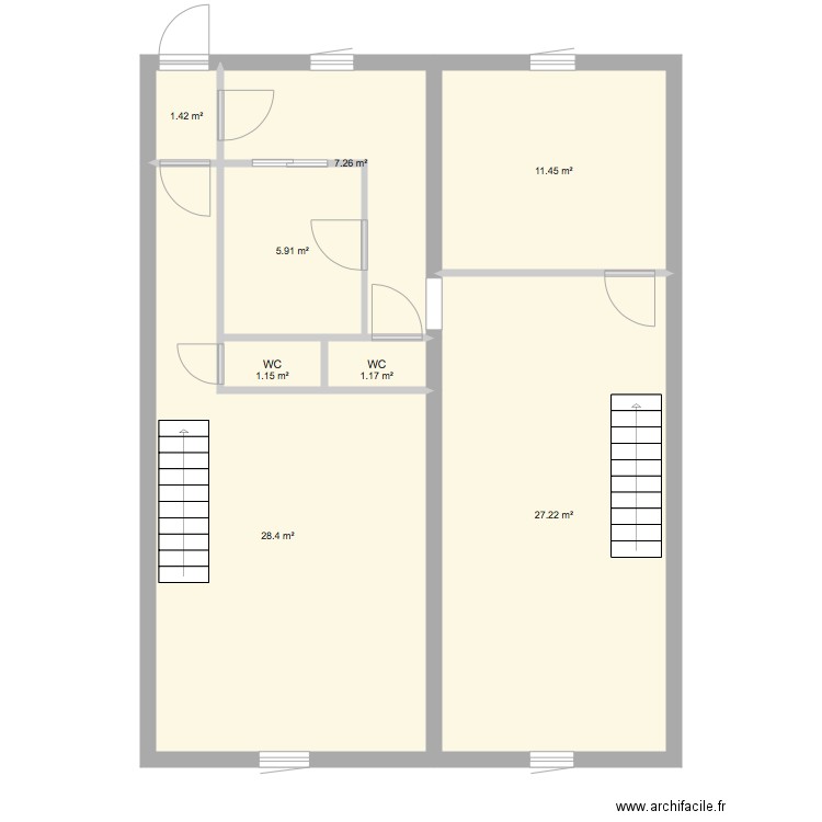 Grenier nouveau. Plan de 0 pièce et 0 m2