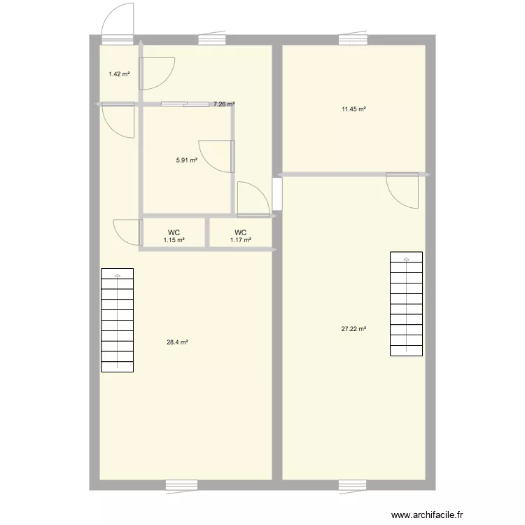 Grenier nouveau. Plan de 