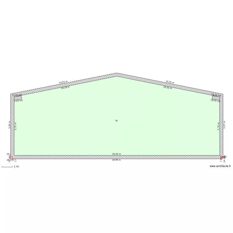 FACADE GARAGE. Plan de FACADE GARAGE. Plan de