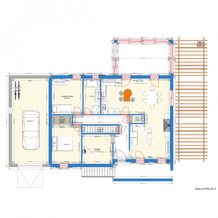 julie. Plan de 0 pièce et 0 m2