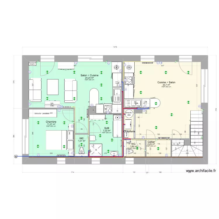 Cotations RDC Projet 8. Plan de 
