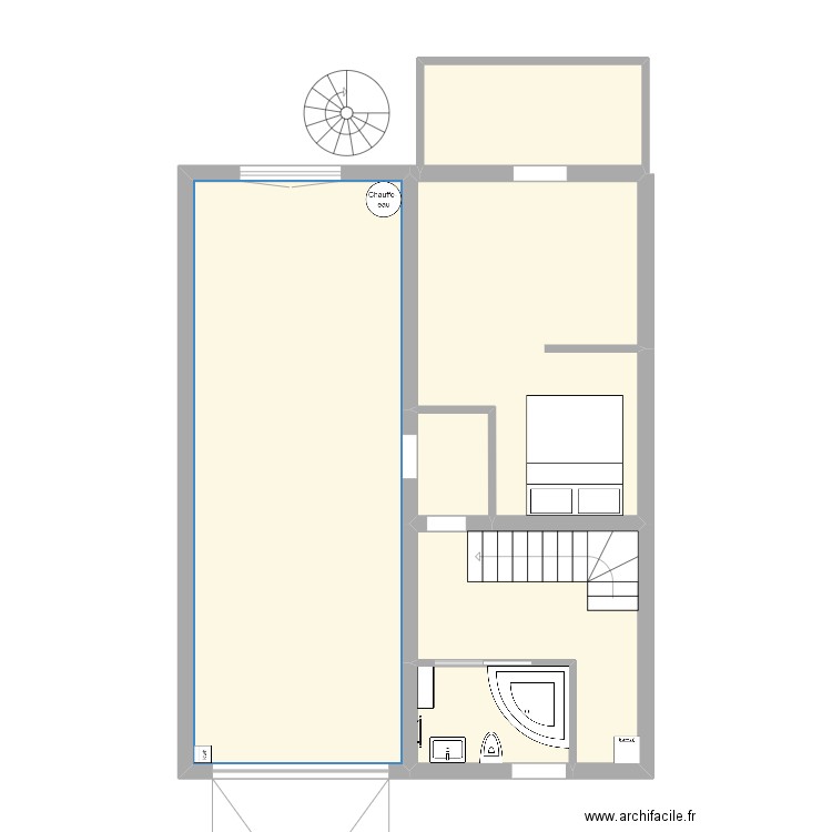 Maison Conflans. Plan de 6 pièces et 72 m2