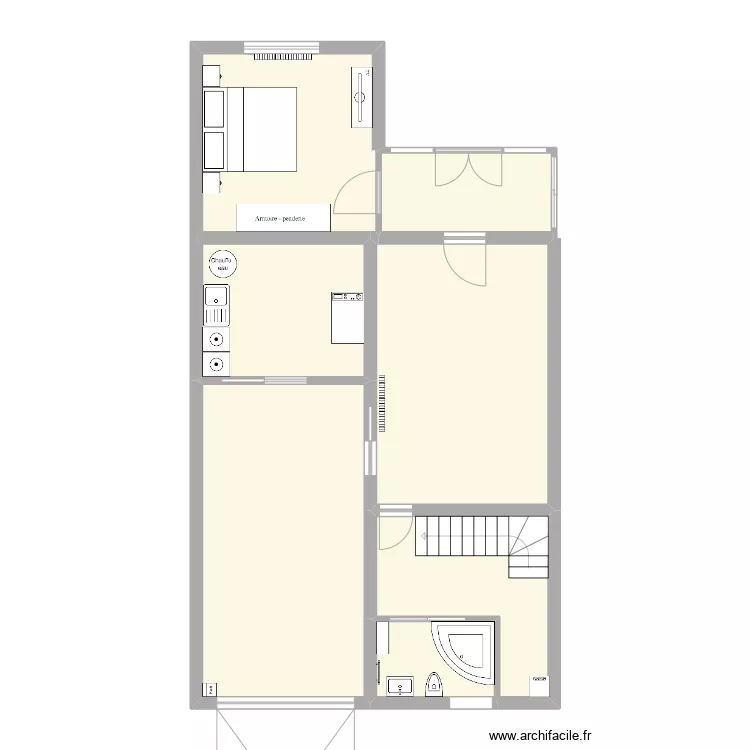 Maison Conflans. Plan de 