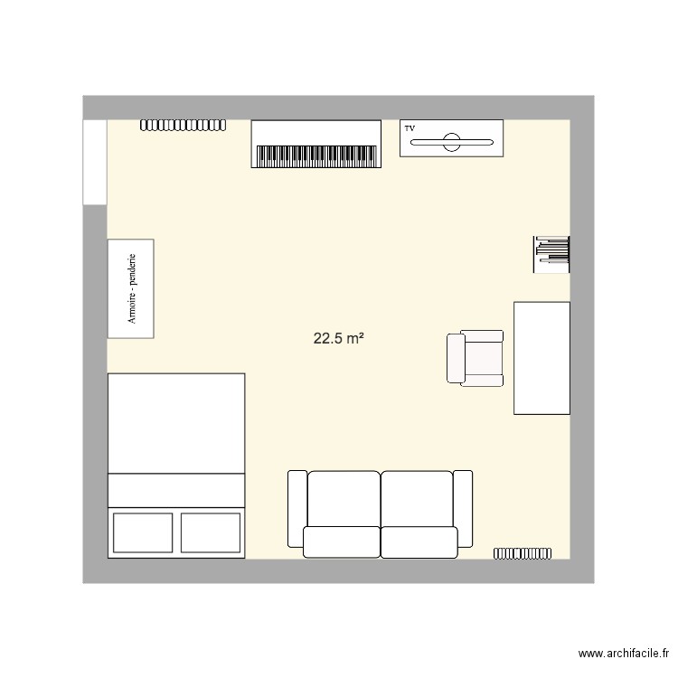 Chambre Momo. Plan de 0 pièce et 0 m2