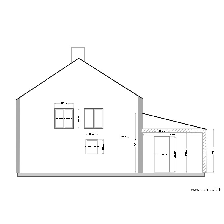 face Est coupe COPIE. Plan de 0 pièce et 0 m2