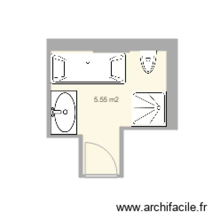 sdb Bidaut. Plan de 