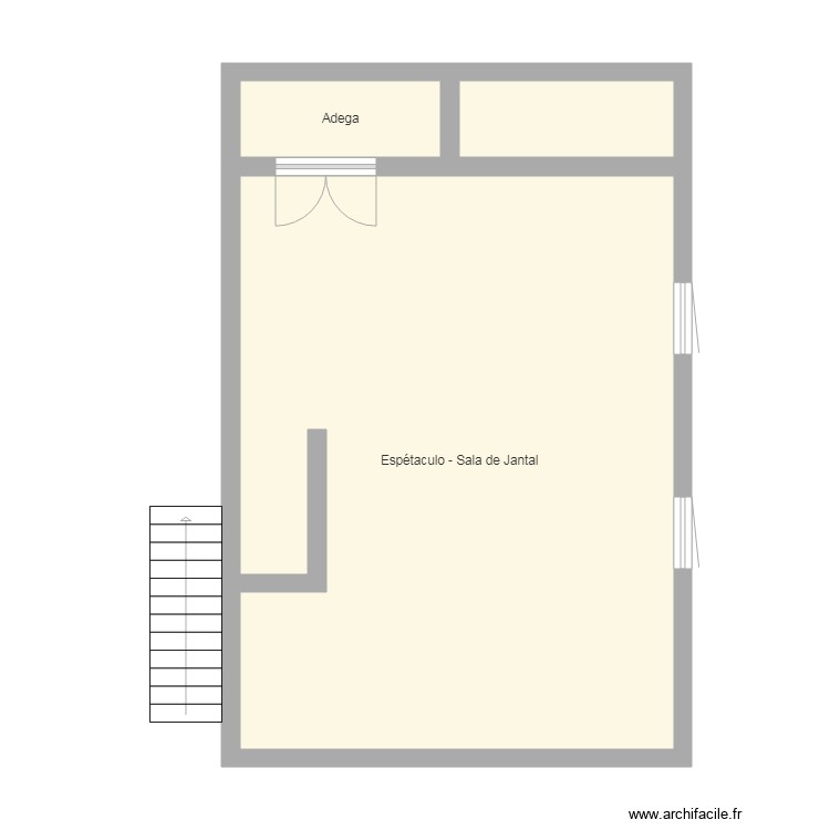 salon salle a manger - Plan dessiné par akinrot