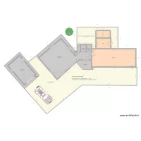 PLAN AVEC TERRASSEMENT EXTENSION + GARAGE