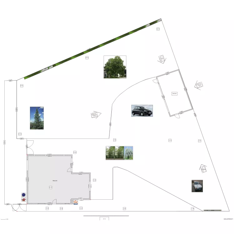 plan de masse. Plan de plan de masse. Plan de